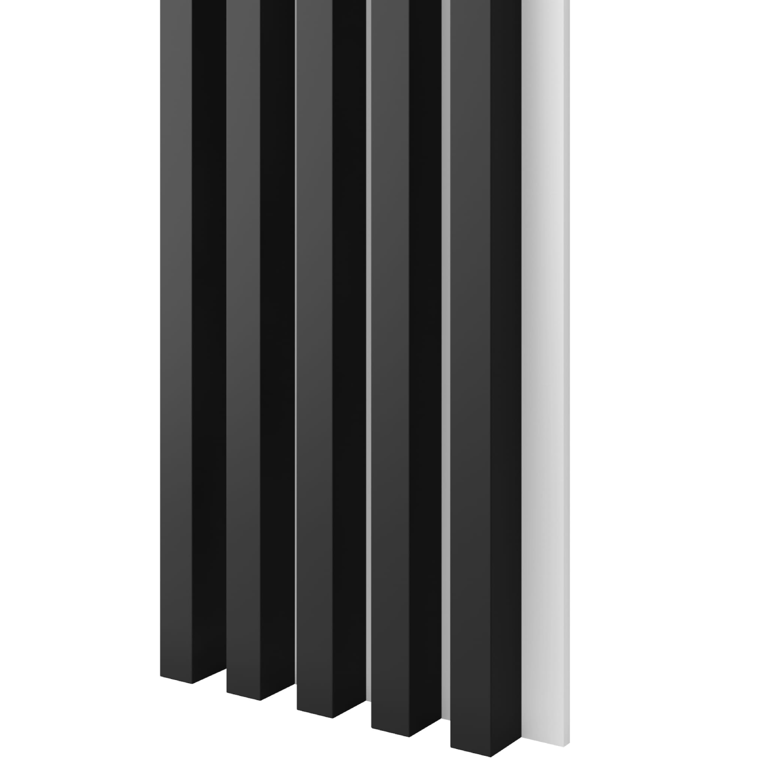 LAMELE NA PŁYCIE MDF - CZARNY MAT