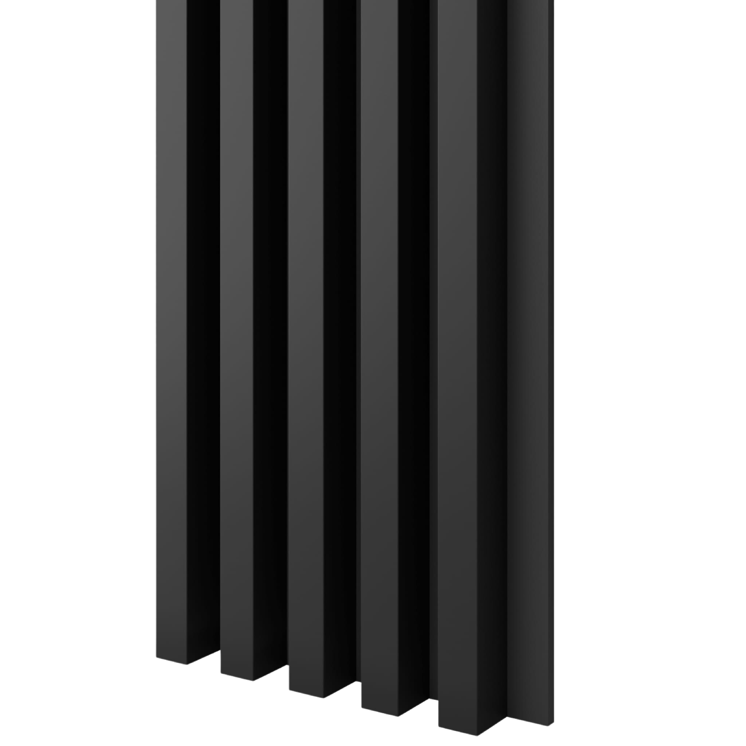 LAMELE NA PŁYCIE MDF - CZARNY MAT