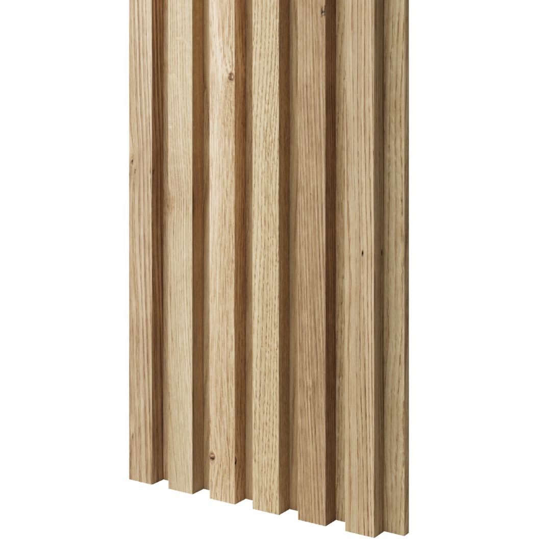 LAMELE SLIM NA FORNIROWANEJ PŁYCIE MDF - FORNIR DĘBOWY