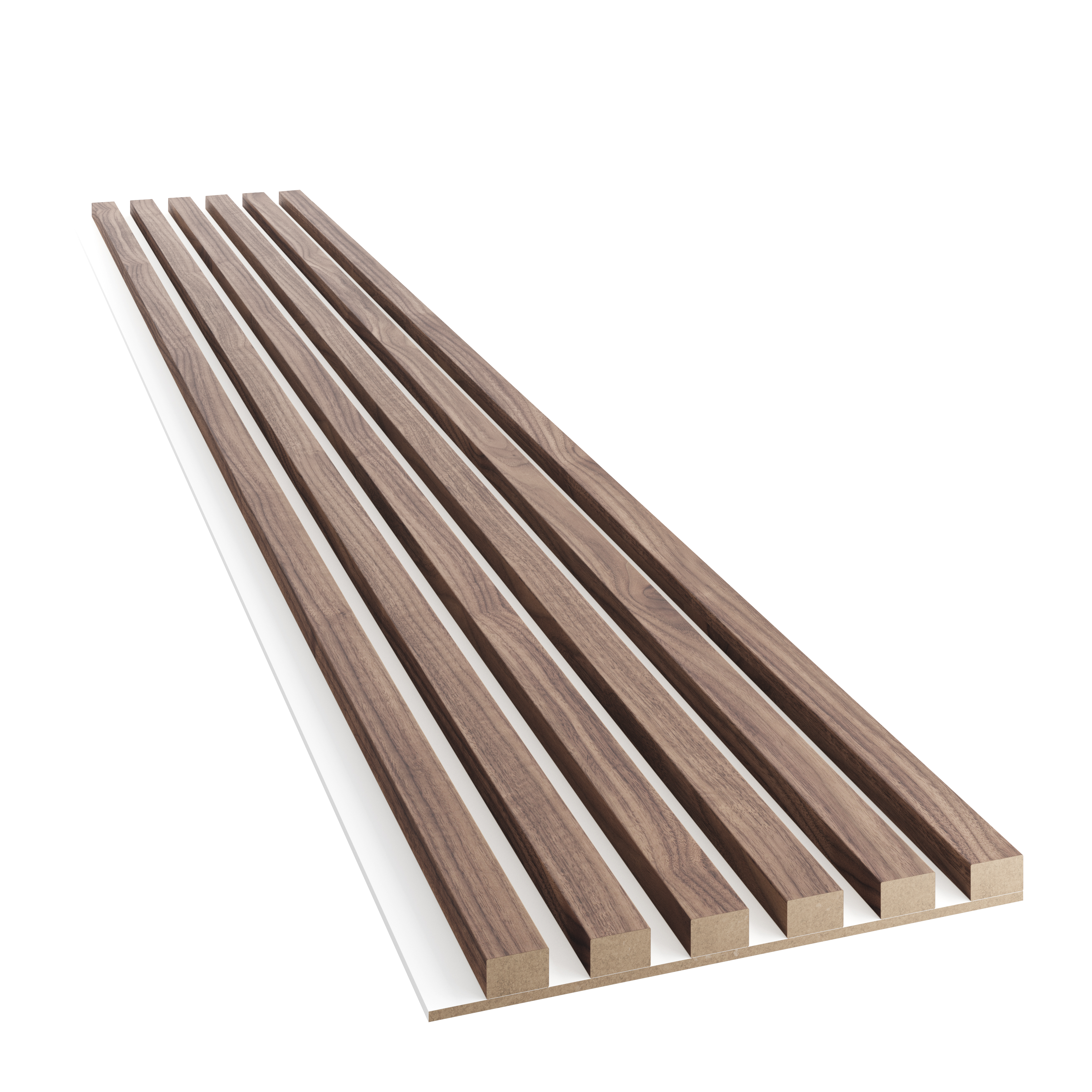 LAMELE SLIM NA PŁYCIE MDF - FORNIR ORZECH AMERYKAŃSKI