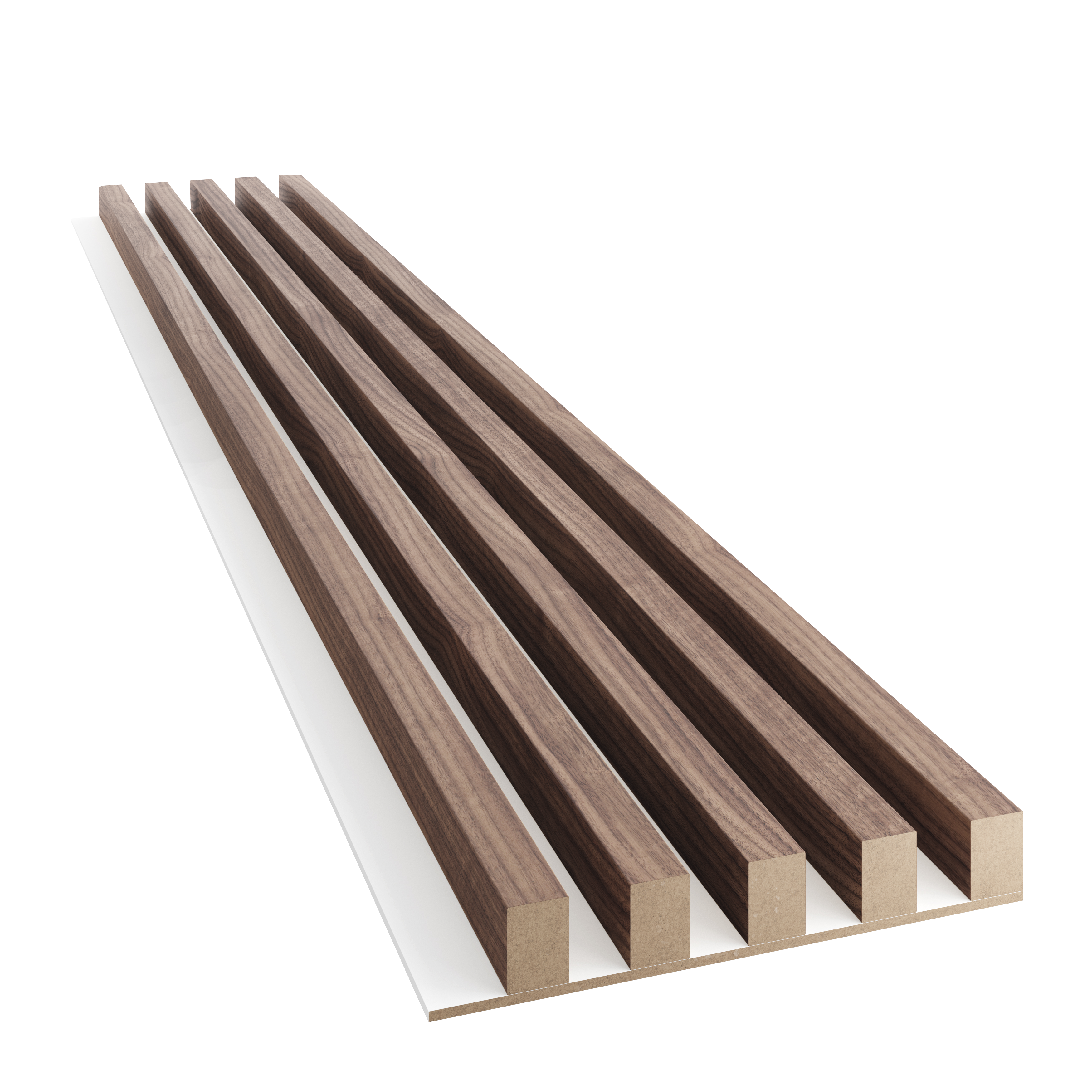 LAMELE NA PŁYCIE MDF - FORNIR ORZECH AMERYKAŃSKI