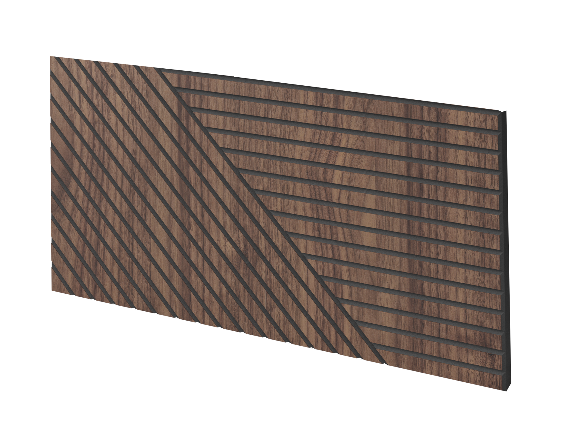 PANEL FREZOWANY - SEGOVIA - FORNIR ORZECH AMERYKAŃSKI - LAMELE3D