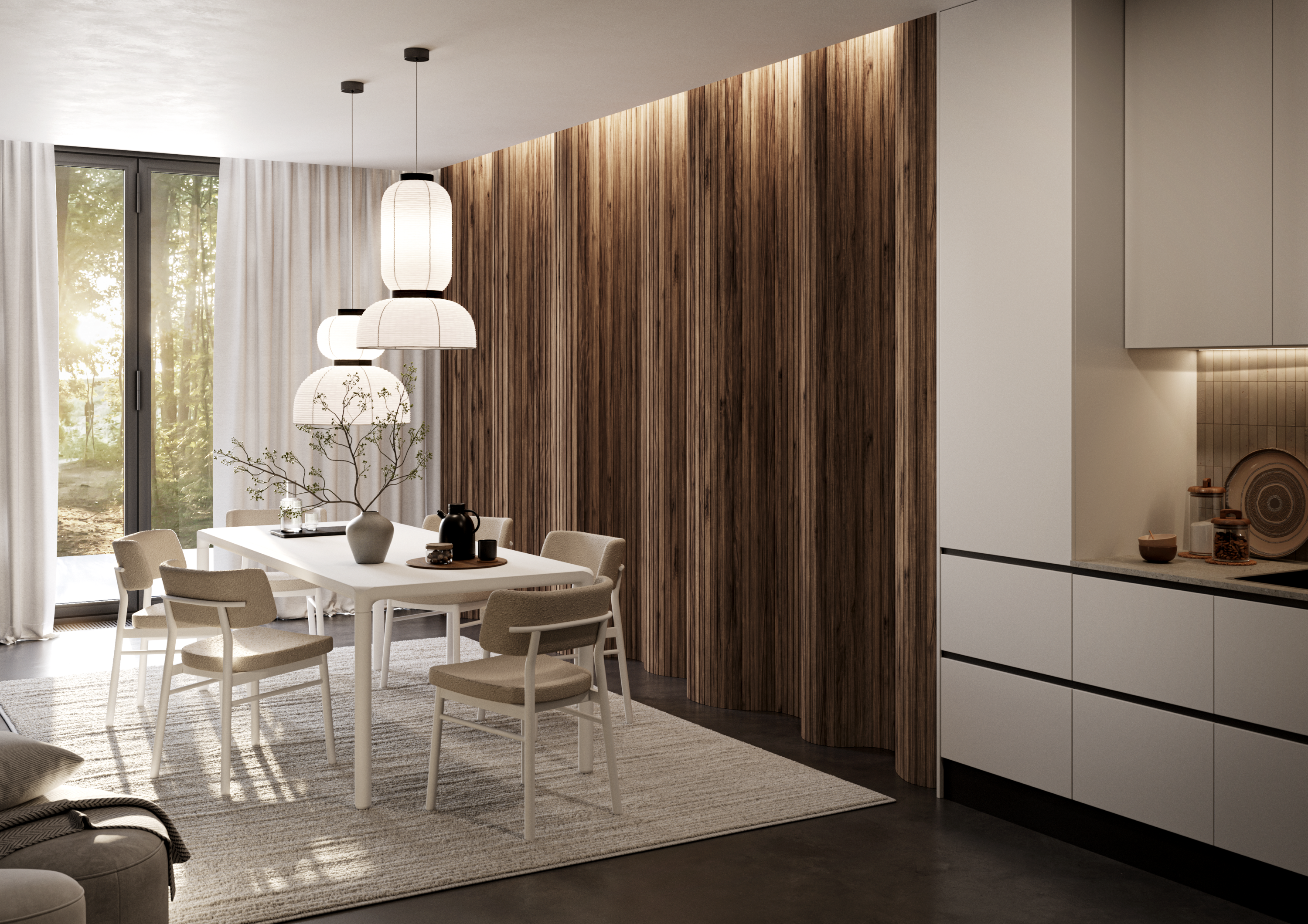 PUZZLE - LAMEL KOŃCOWY - ORZECH KLASYCZNY