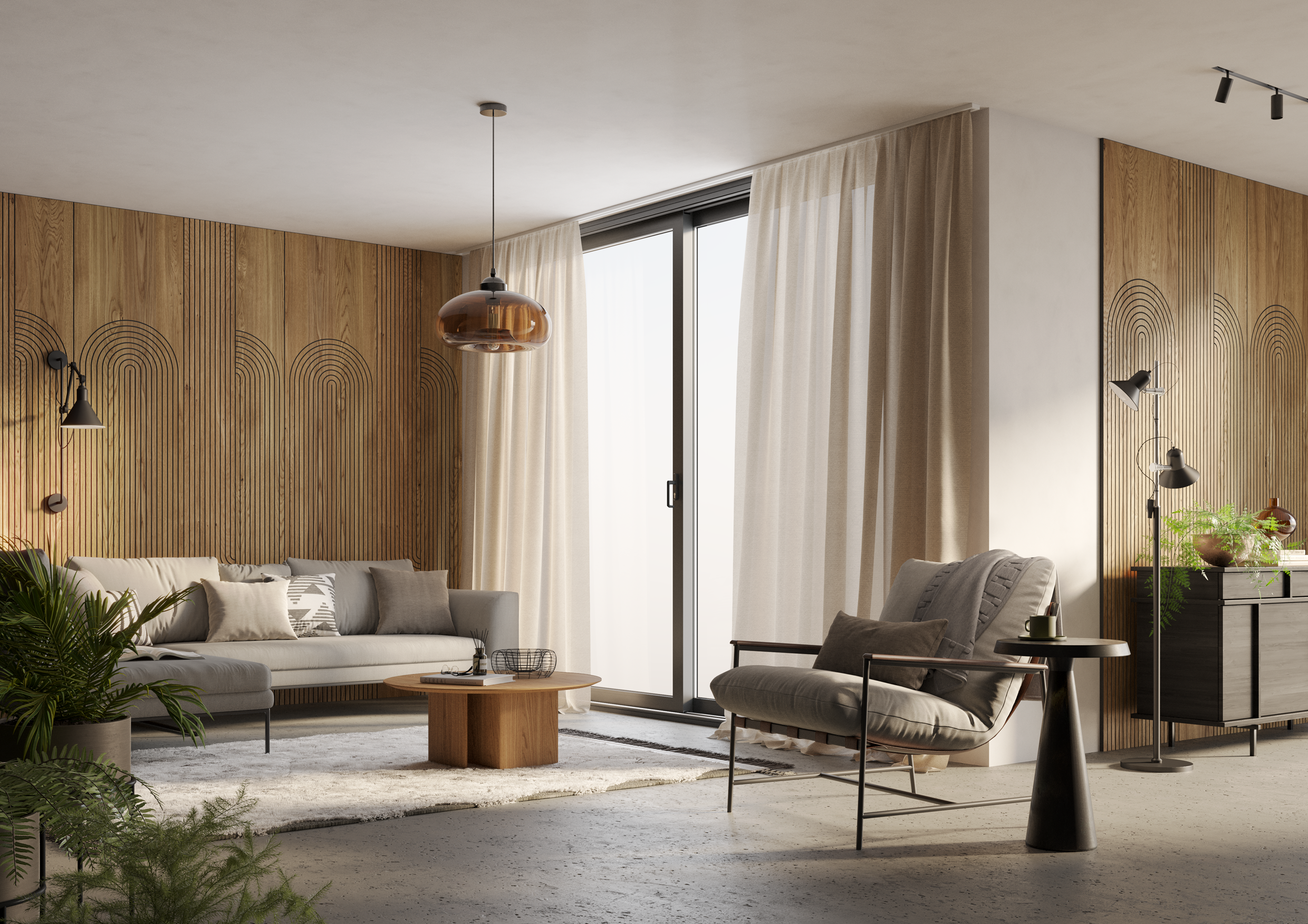 PANEL FREZOWANY - OSAKA - LAMELE3D