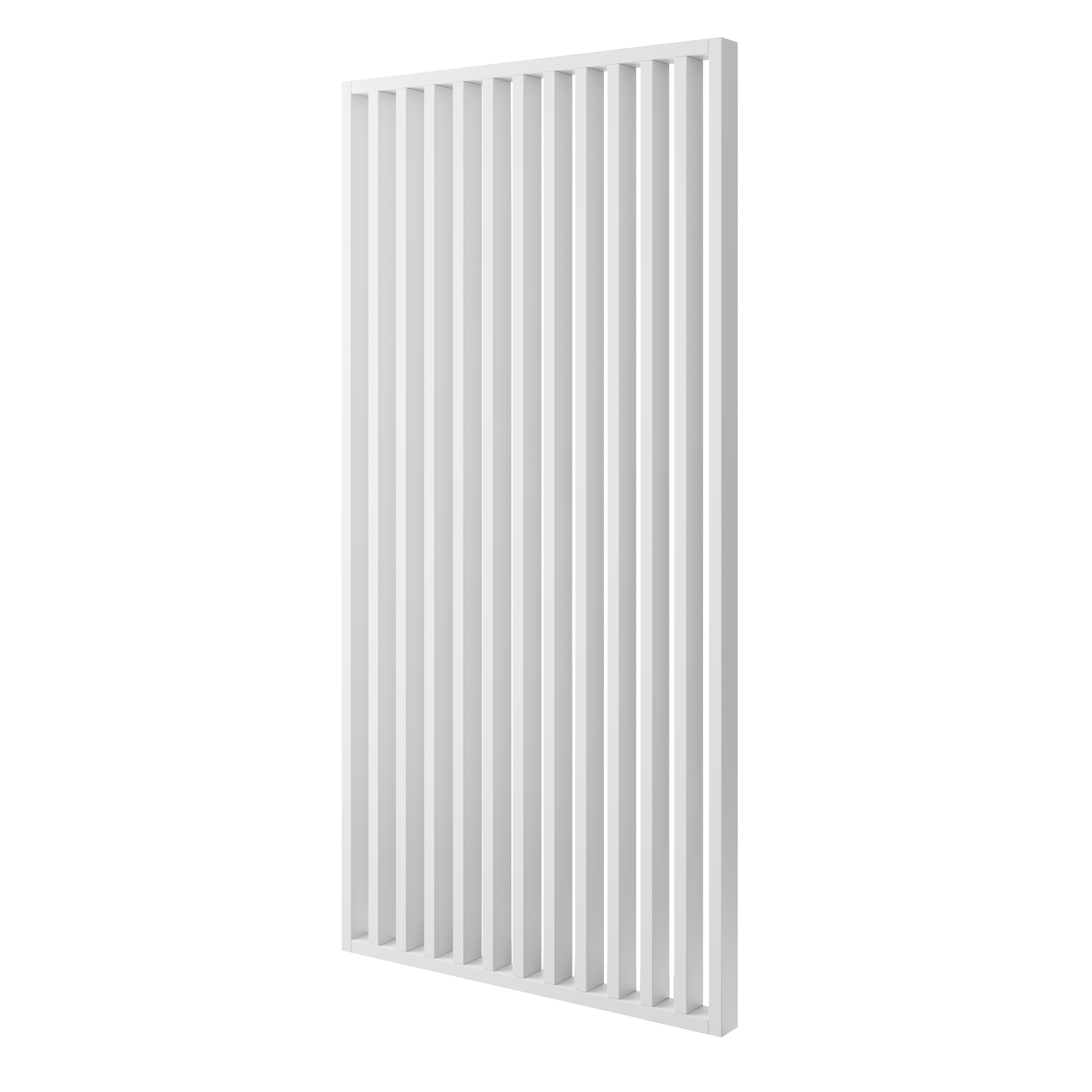 ŚCIANKA Z LAMELI - GOTOWY ZESTAW - BIAŁY MAT - LAMELE3D