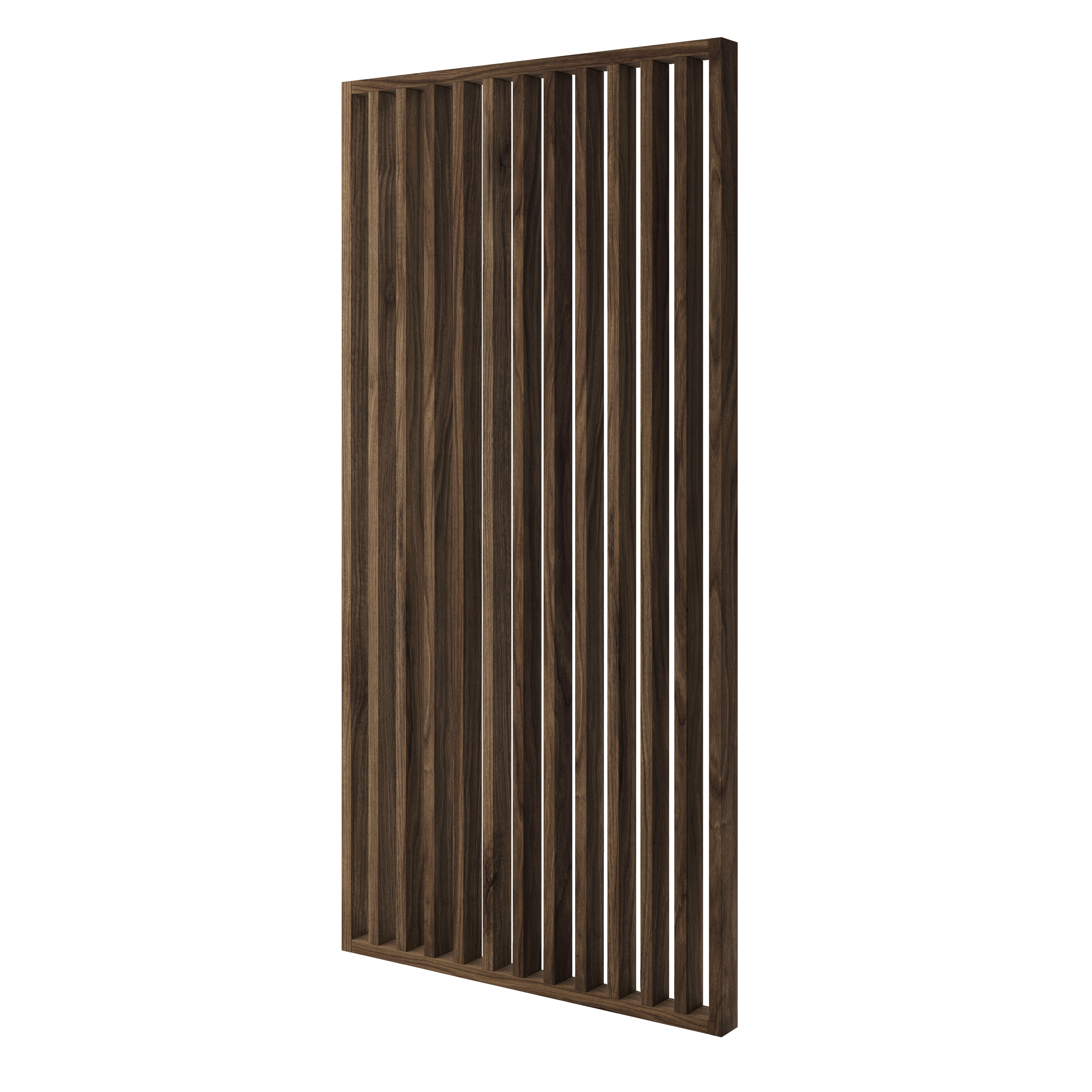 ŚCIANKA Z LAMELI - GOTOWY ZESTAW - ORZECH KLASYCZNY - LAMELE3D