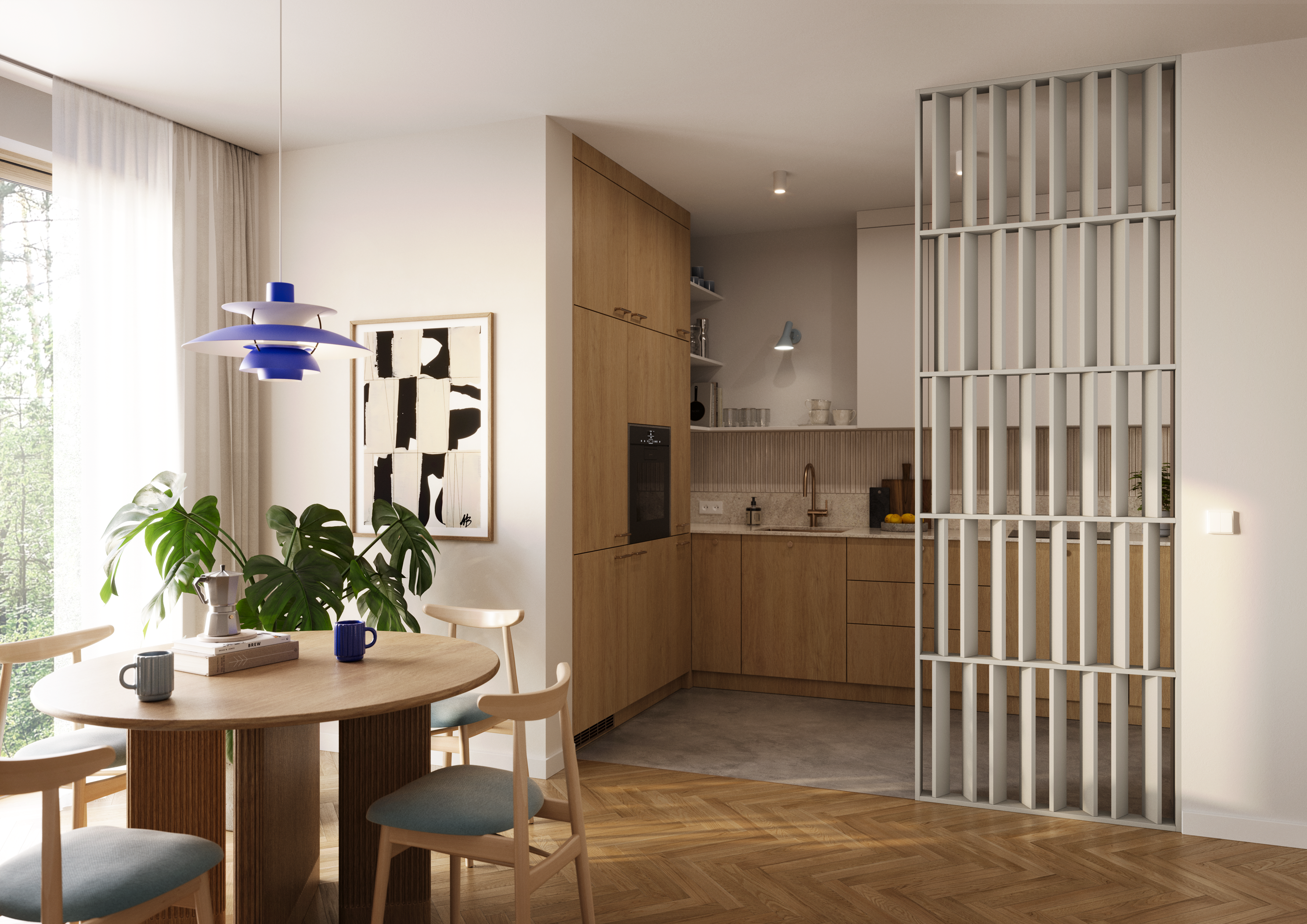 ŚCIANKA JAPANDI - PIASKOWY BEŻ - LAMELE3D