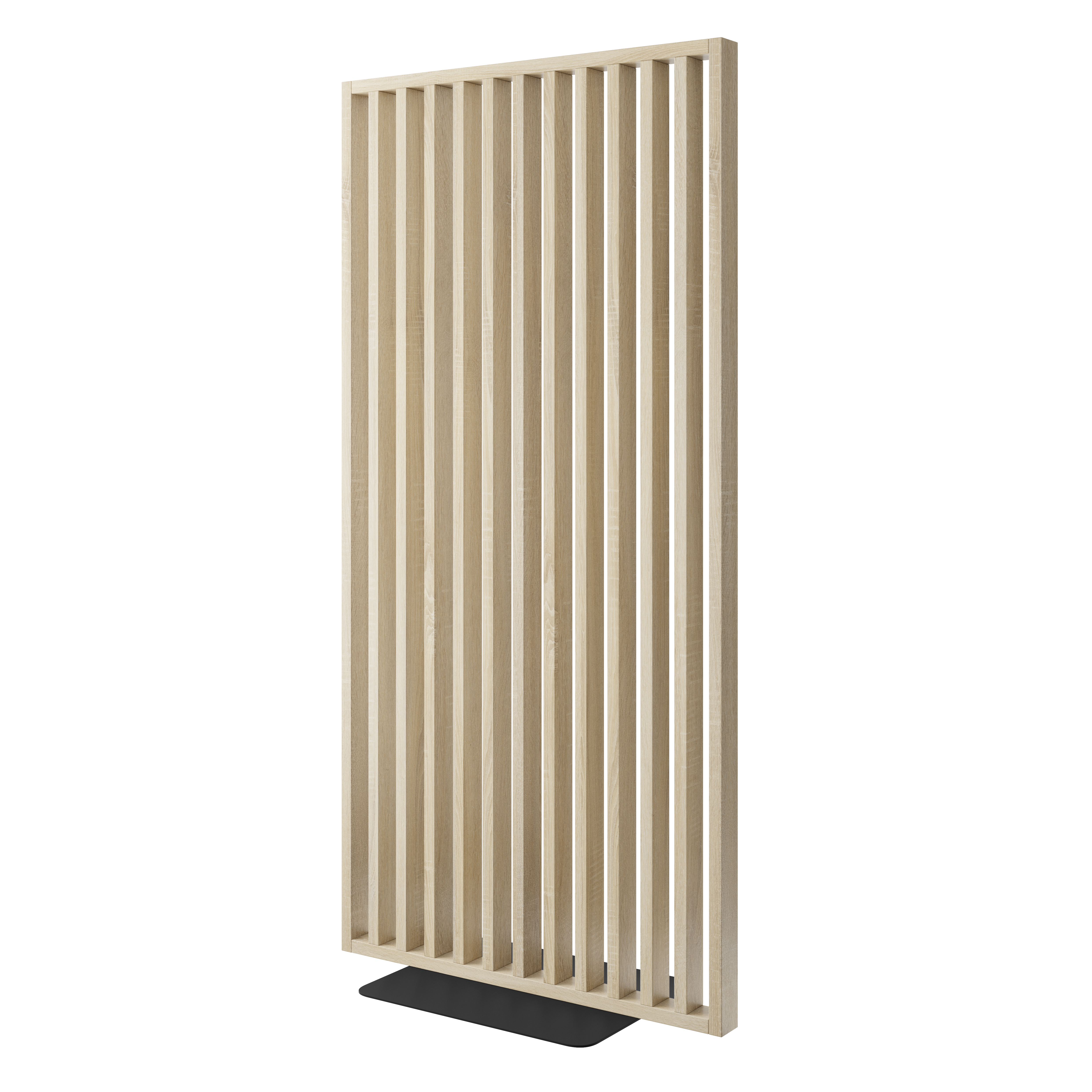 ŚCIANKA DZIAŁOWA Z PODSTAWĄ - GOTOWY ZESTAW - DĄB SONOMA