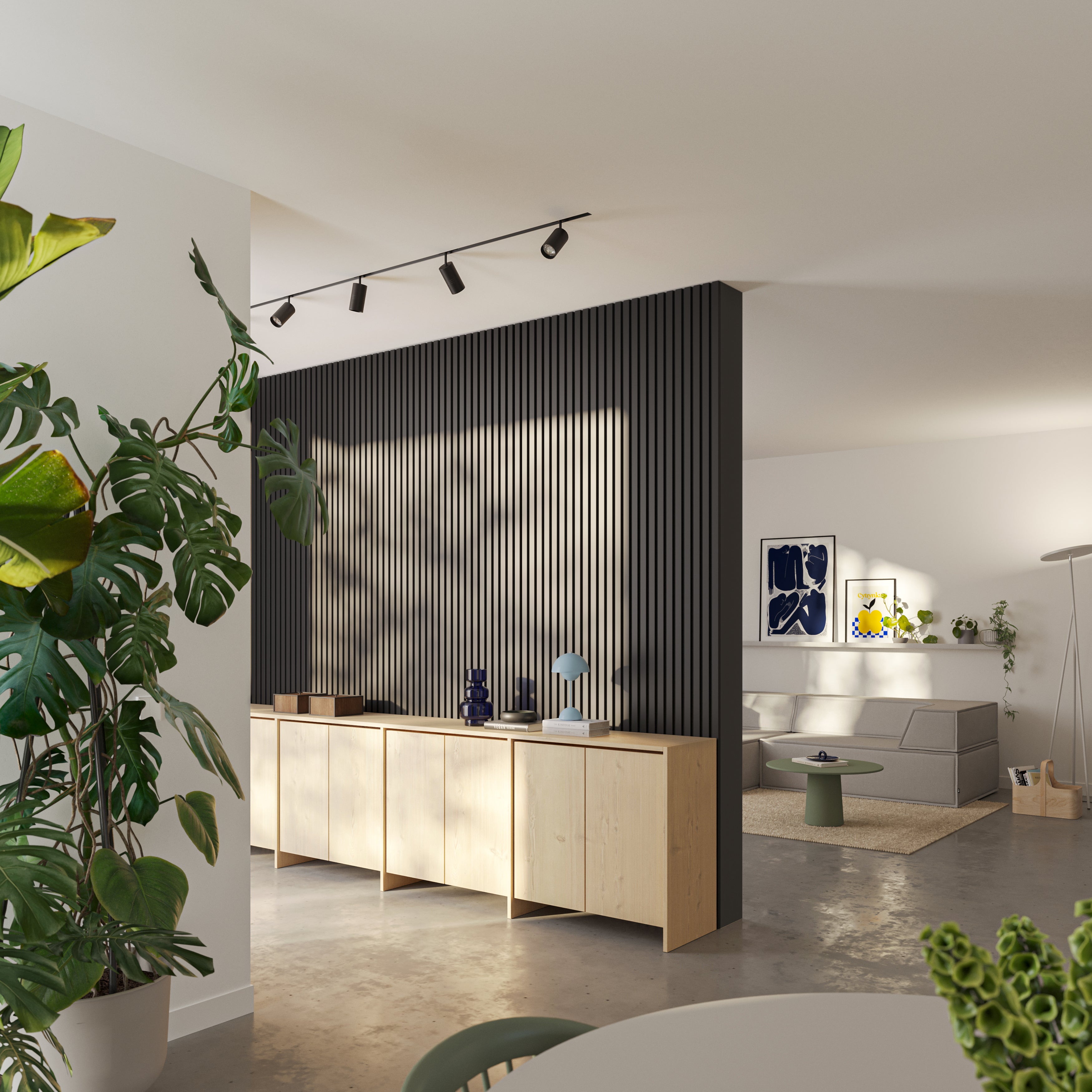 LAMELE 3D SLIM - CZARNY MAT