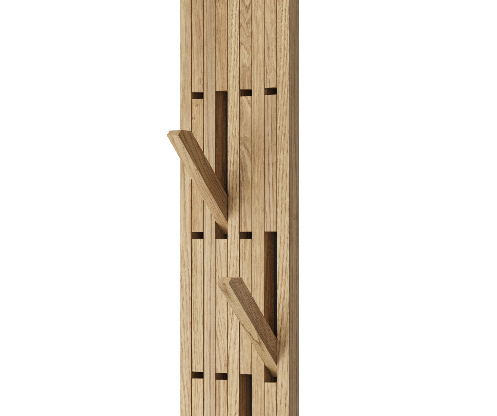 Dębowy Wieszak Branché - LAMELE3D
