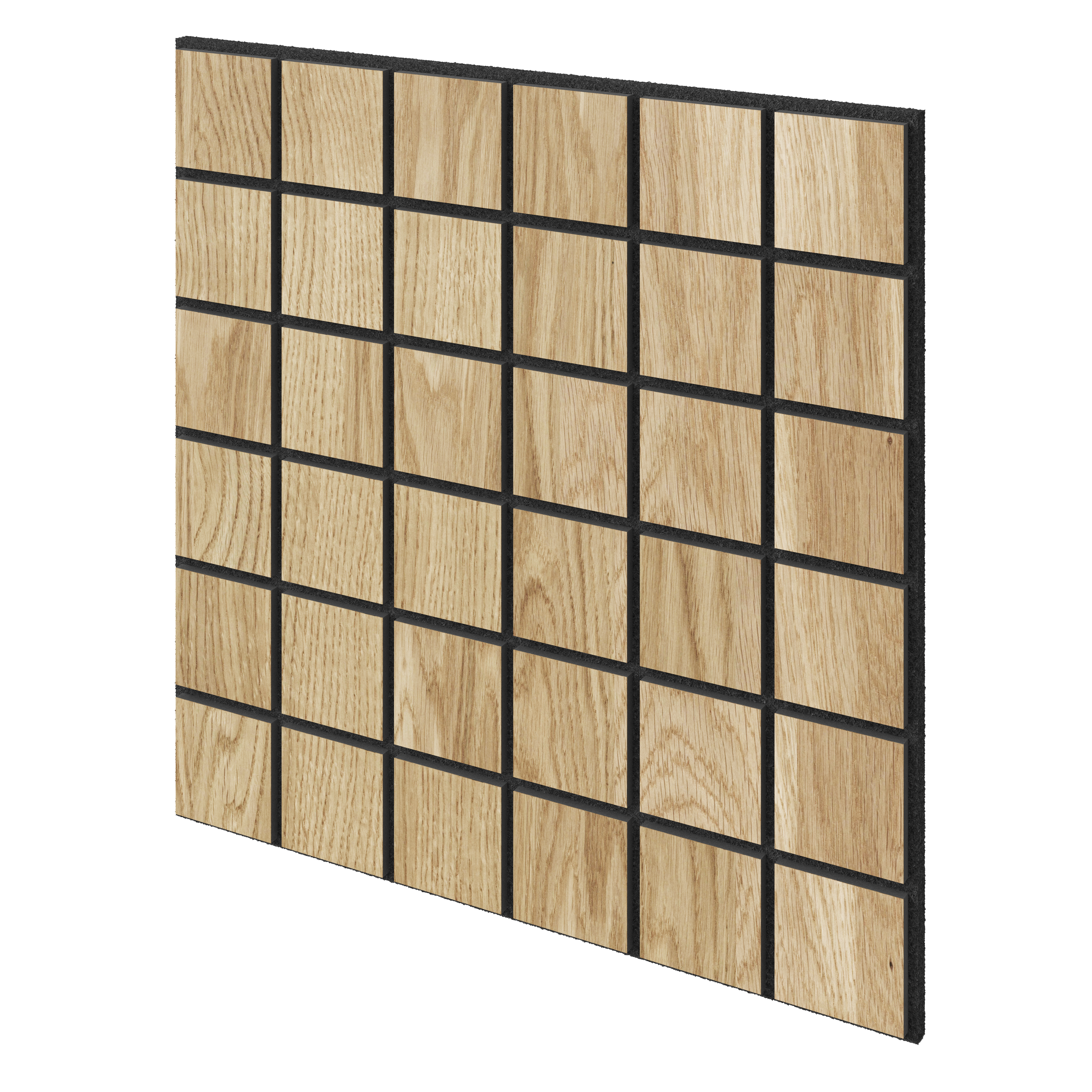 Kwadratowe panele akustyczne - LAMELE3D