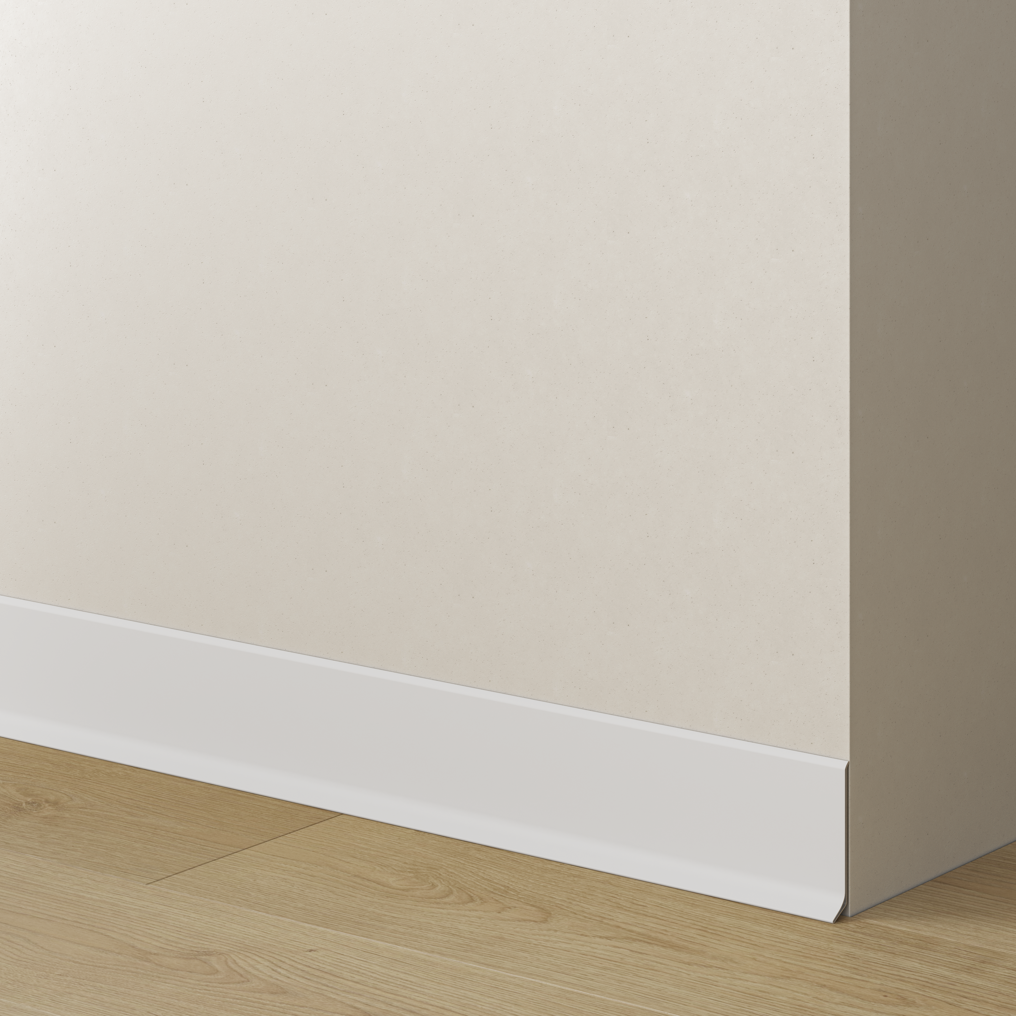 LISTWY PRZYPODŁOGOWE ALUMINIOWE - BIAŁY - 275 CM