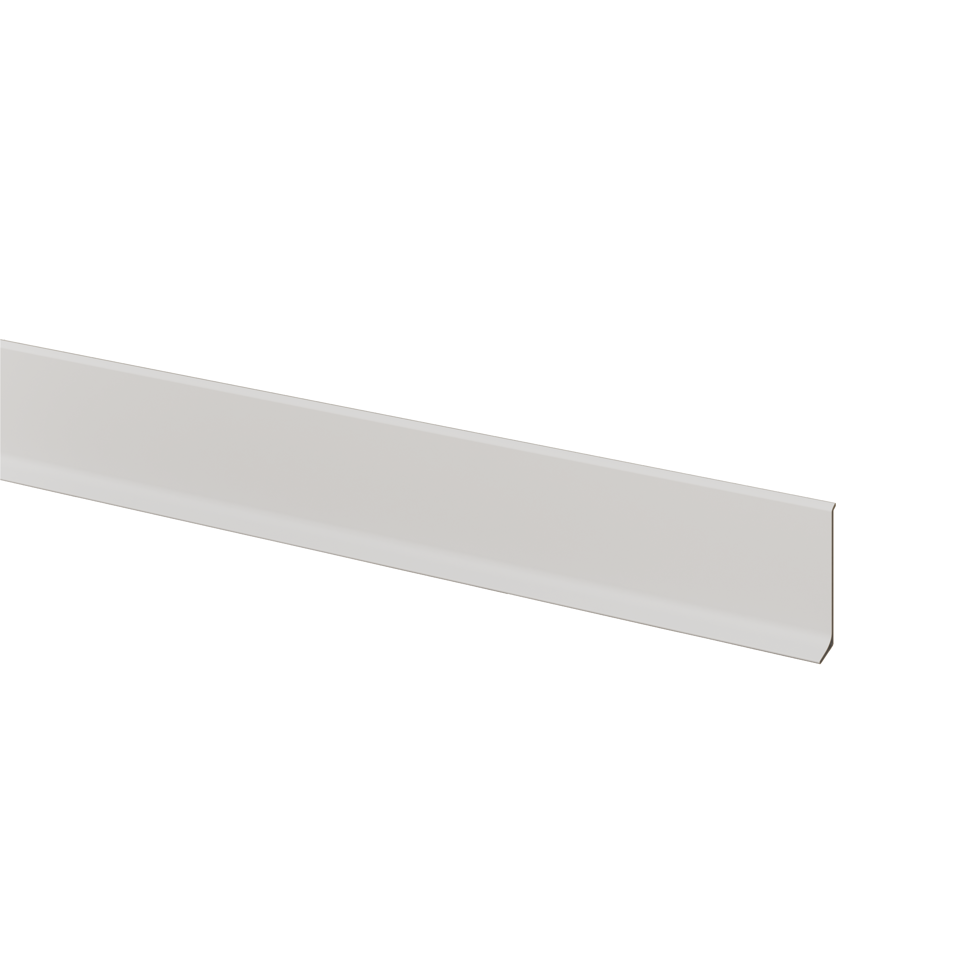 LISTWY PRZYPODŁOGOWE ALUMINIOWE - BIAŁY - 275 CM
