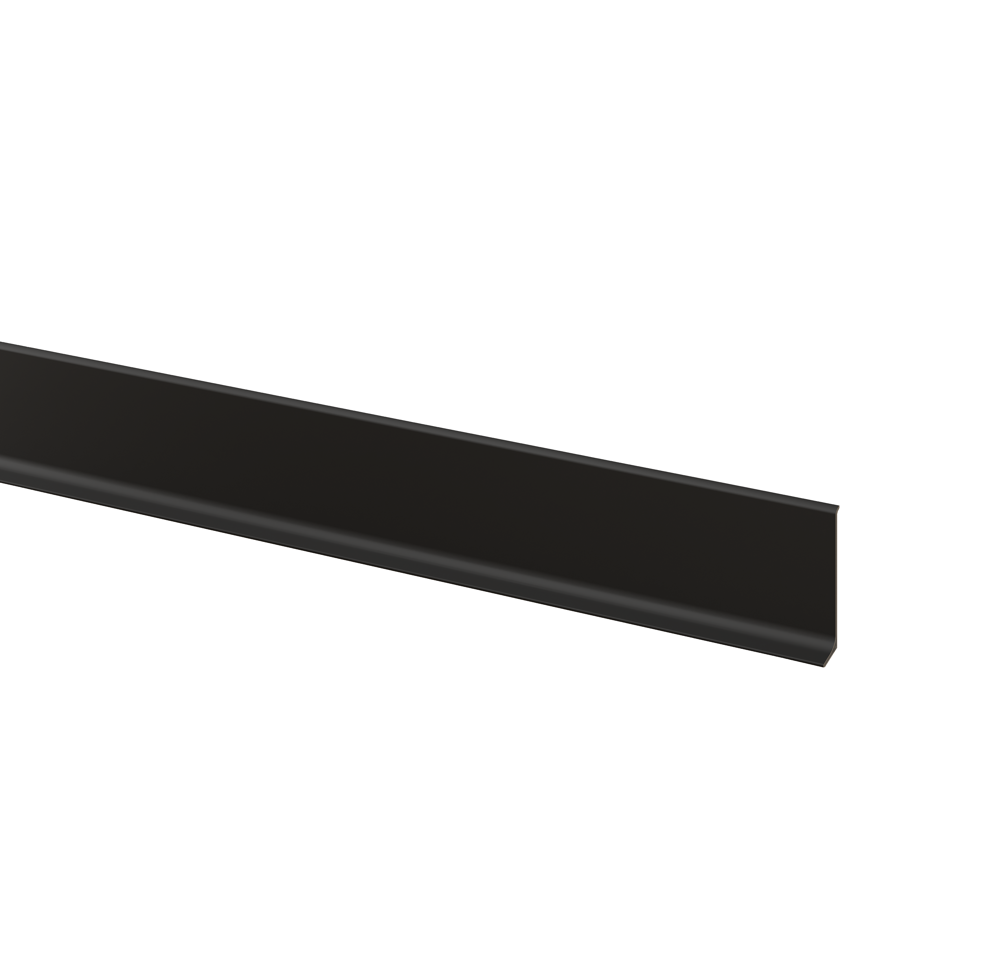 LISTWY PRZYPODŁOGOWE ALUMINIOWE - CZARNY MAT. - 275 CM