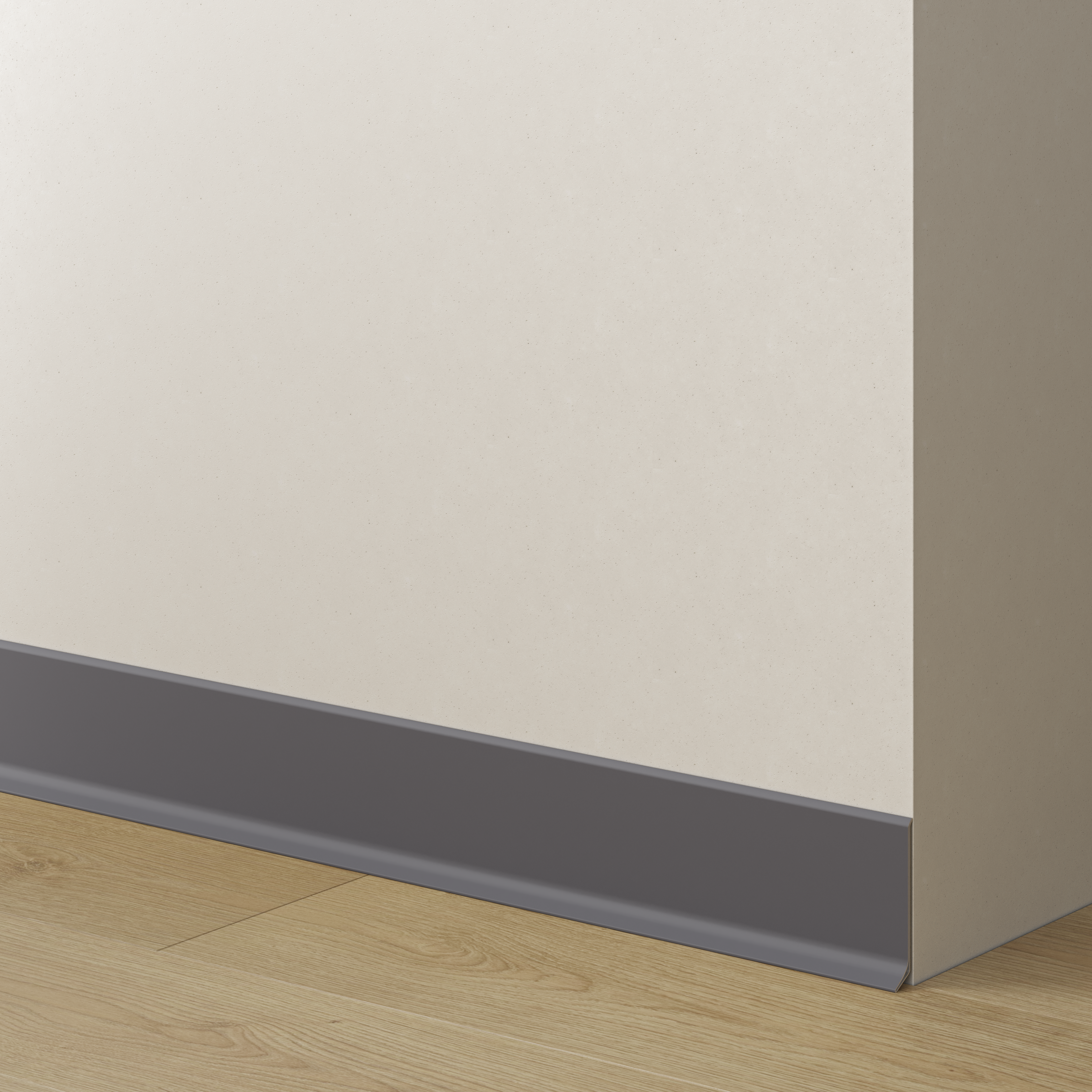 LISTWY PRZYPODŁOGOWE ALUMINIOWE - GRAFIT - 275 CM