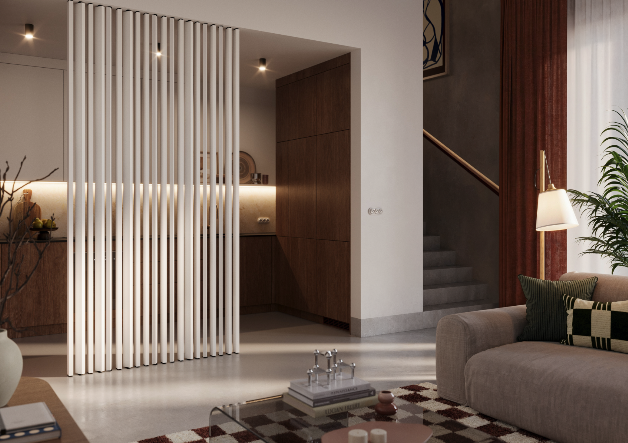 LAMELE 3D - WOLNOSTOJĄCE OBROTOWE - DĄB SONOMA